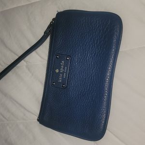 Blue Kate spade wristlet